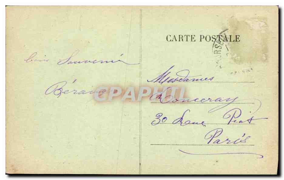 CPA Courseulles Les Jetees — Verso