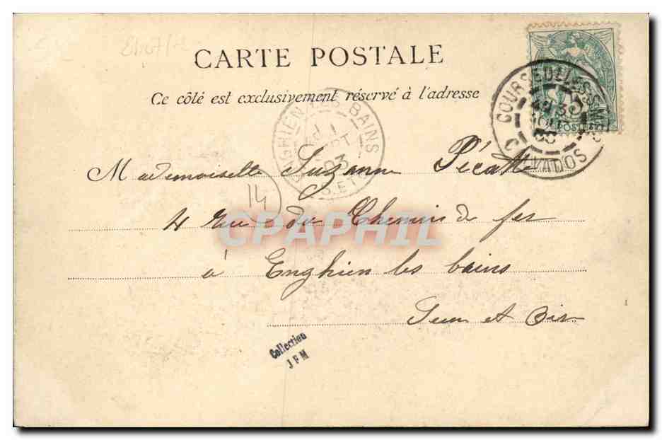 CPA Courseulles Sur Mer Sur la jetee  — Verso