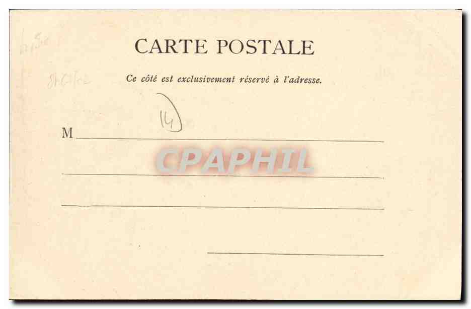 CPA Courseulles sur Mer Le Chateau  — Verso