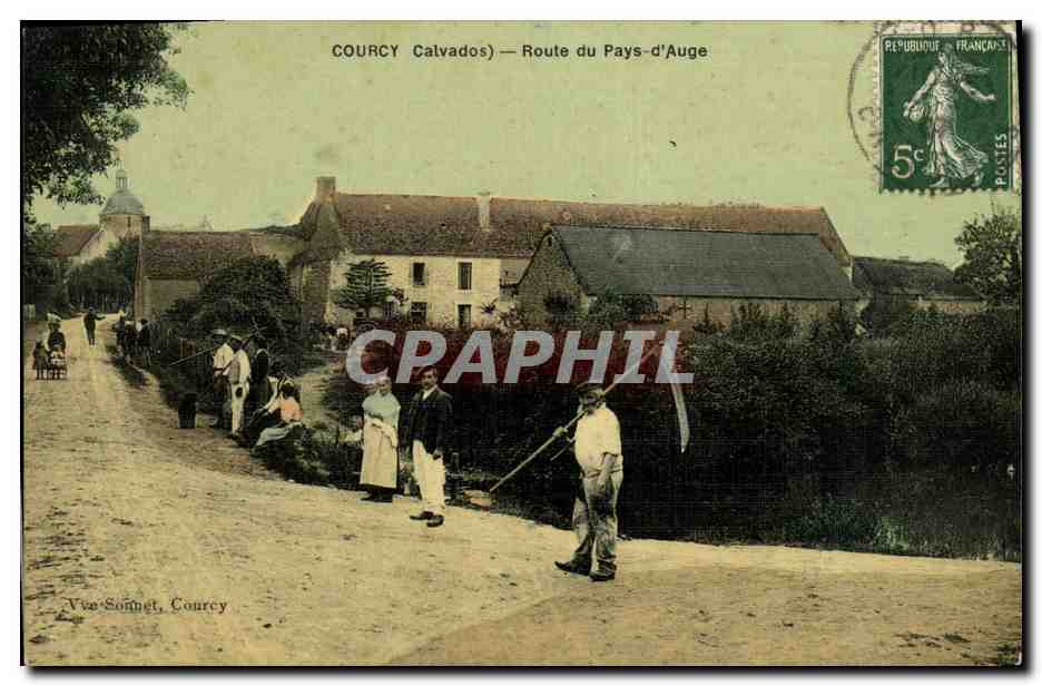 Courcy (Calvados) — Route du Pays-d'Auge — Vue Sonnet, Courcy