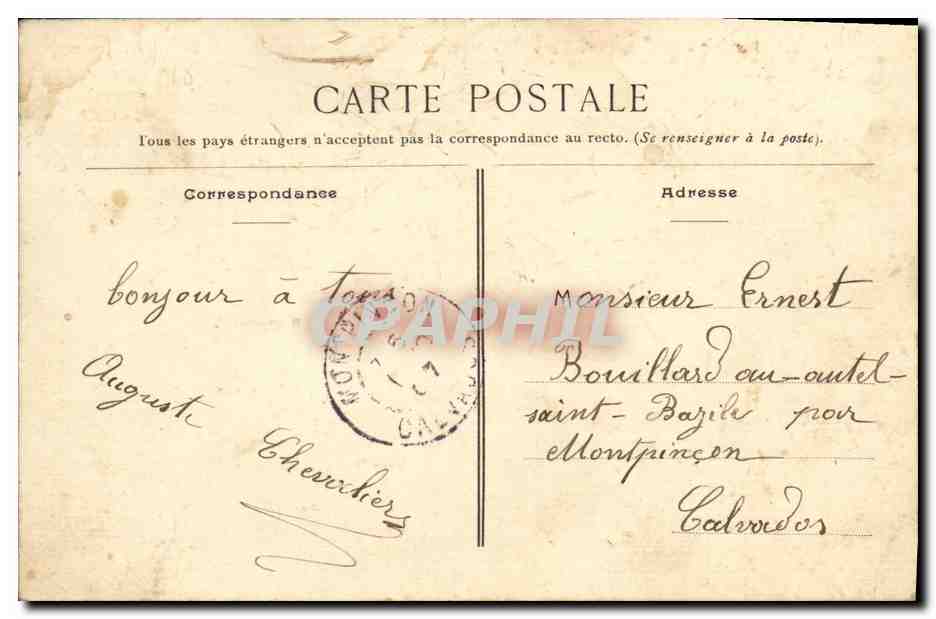 Courcy (Calvados) — Route du Pays-d'Auge — Vue Sonnet, Courcy — Verso