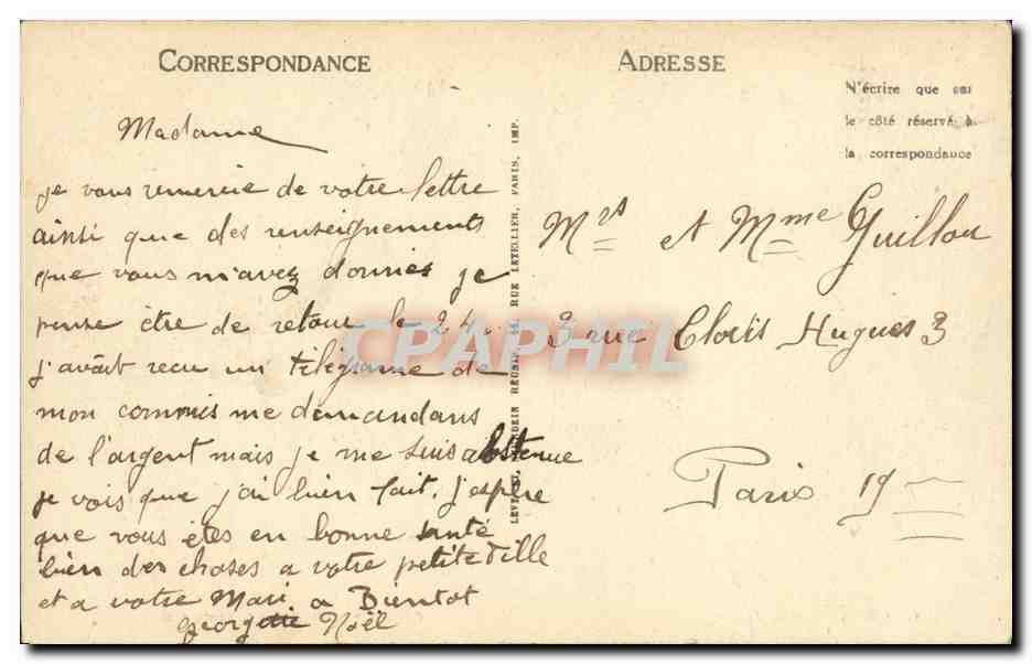 Courcy — Les Forts — C. Jeanne, phot., Falaise, Tinet, édit. — Reverso