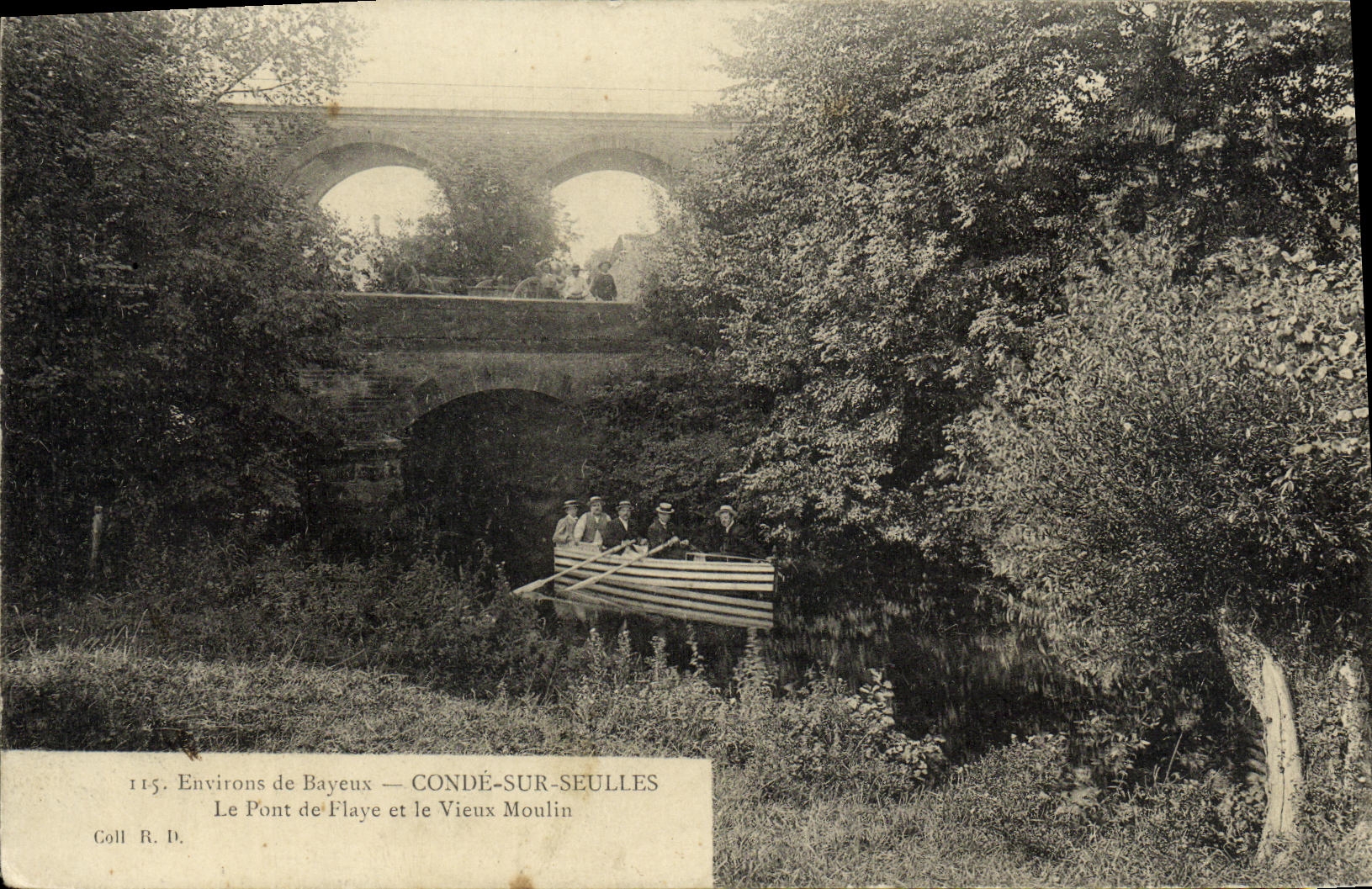 Le Pont de Flaye et le Vieux Moulin — CONDÉ-SUR-SEULLES — Coll. R. D.