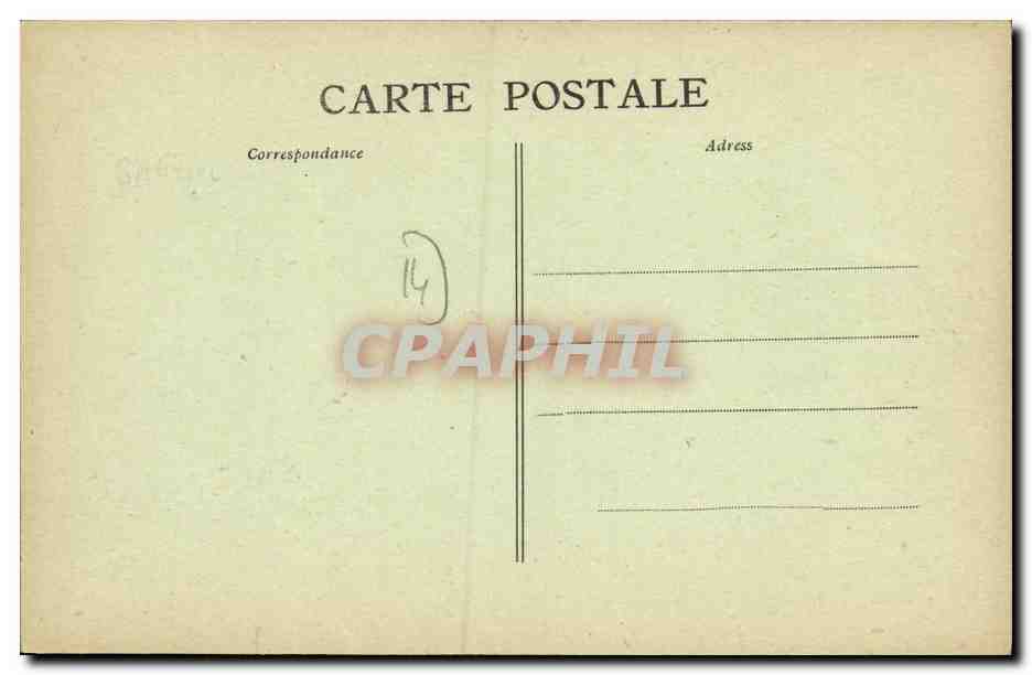 CPA Conde Sur Noireau Rue St Jacques Debit de Tabac — Verso