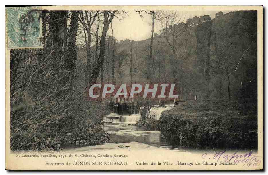 CPA Environs de Conde Sur Noireau Vallee de la Barrage du Champ Fermant