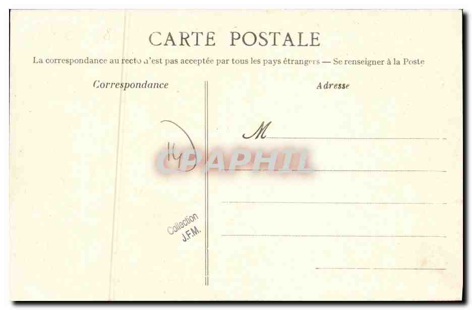 CPA Conde Sur Noireau La Druance le Pont Neut et le Cerele Du Commerce — Rückseite