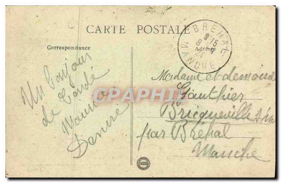 Condé-sur-Noireau (Calvados) - Rue du Vieux-Château — Edition F. Lemarois, Tabacs, Condé-sur-Noireau (Calvados) — Rückseite