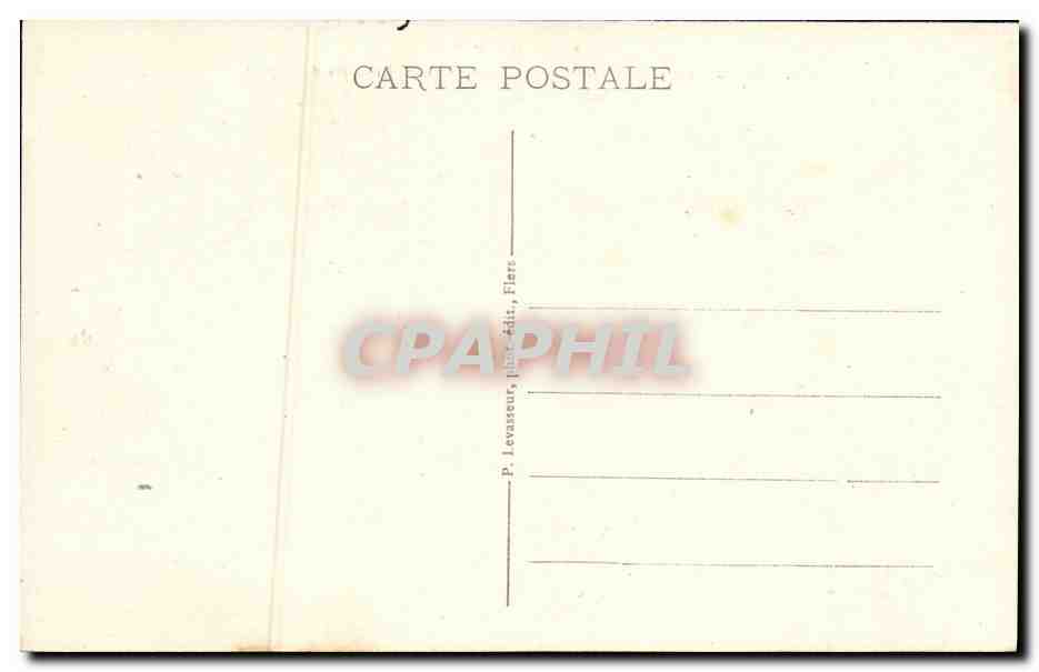 CPA Conde Sur Noireau Vue Generale Prise de St Pierre du Regard — Verso