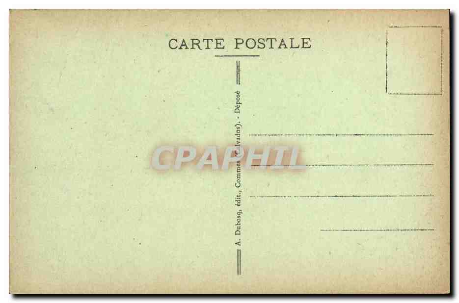 CPA Chateaux Du Calvados Chateau du Bosq Les Communs — Rückseite