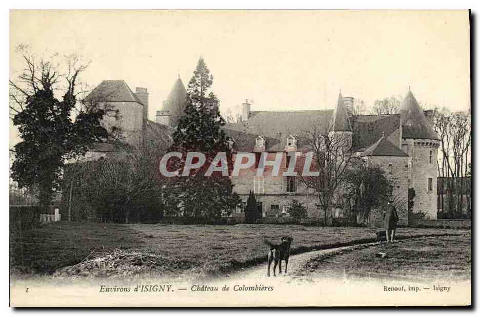 CPA Environs d Isigny Chateau de Colombieres