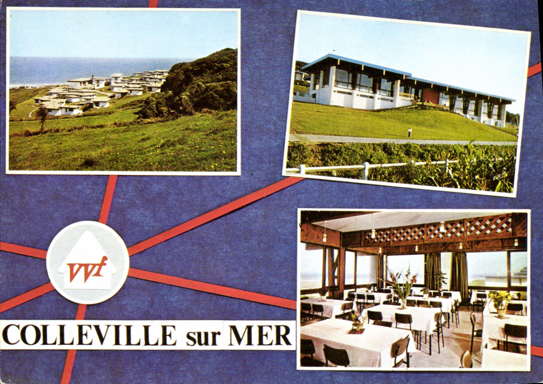 Colleville-sur-Mer — vue panoramique, bâtiment et salle à manger — éditeur VVF