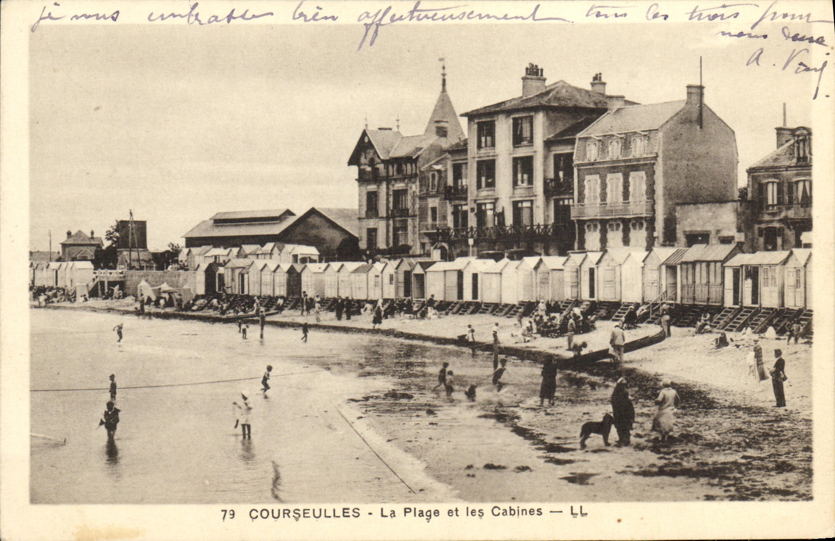 COURSEULLES - La Plage et les Cabines — LL