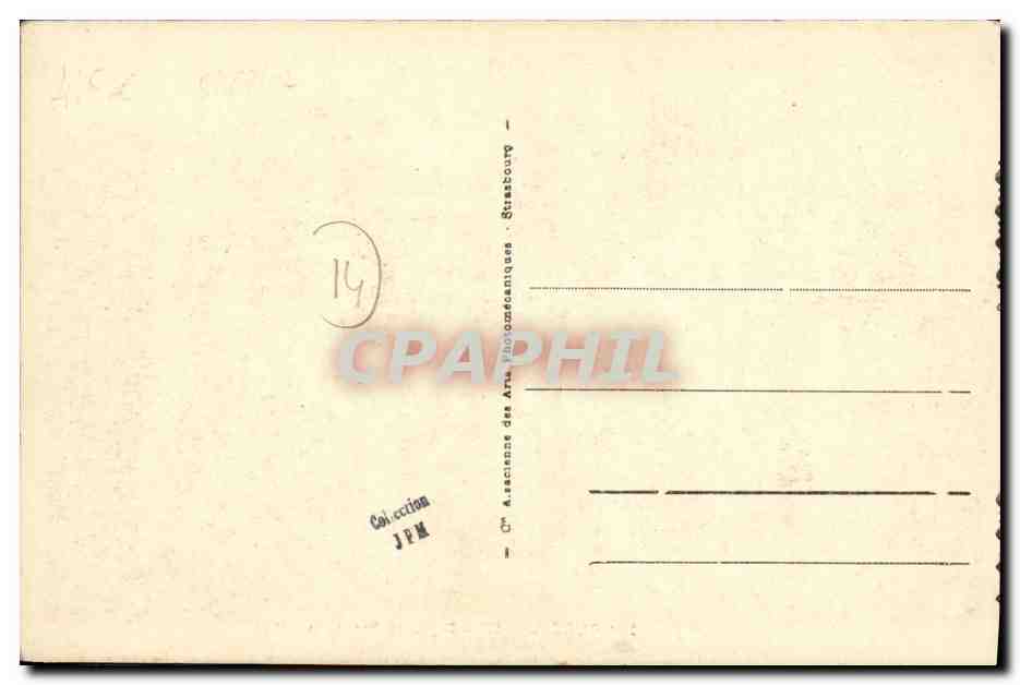 Courseulles - Digue et Bar de la Plage — CPA n°18 — éditeur A. B. C. (imprimeur) — Verso
