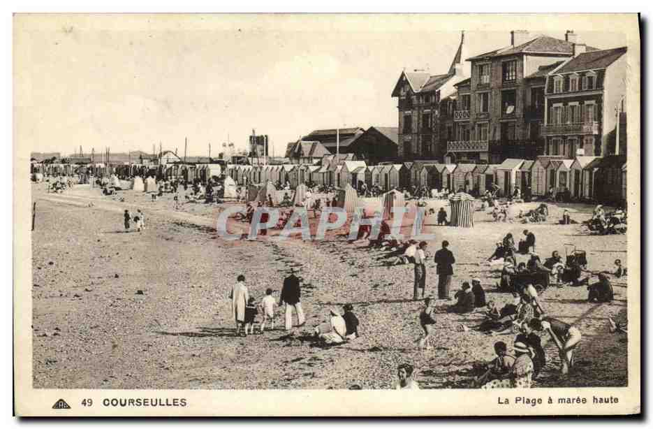 CPA Courseulles La Plage a Maree Haute