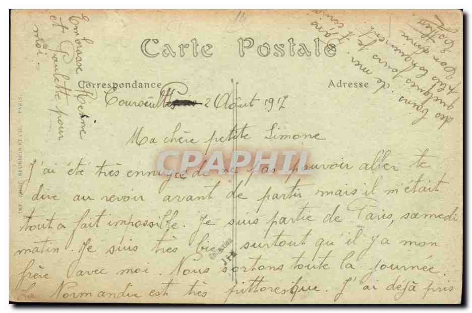 COURSEULLES-SUR-MER (Calvados) — La Plage et les Villas. ND. Phot. N° 209 — Verso