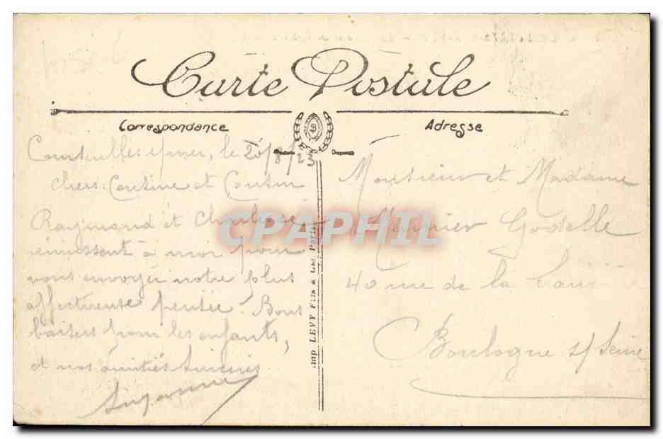CPA Courseulles Sur Mer La Plage et les cabines — Verso