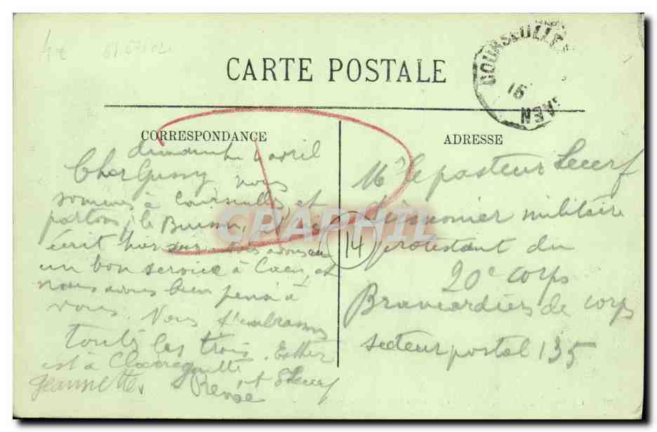 Courseulles — Les Cabines et la Plage — LL. — Reverso