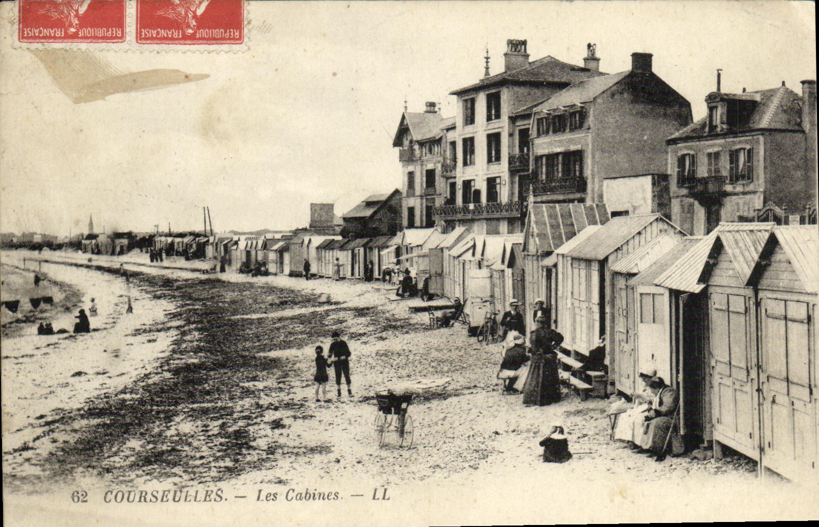 CPA Courseulles Les Cabines