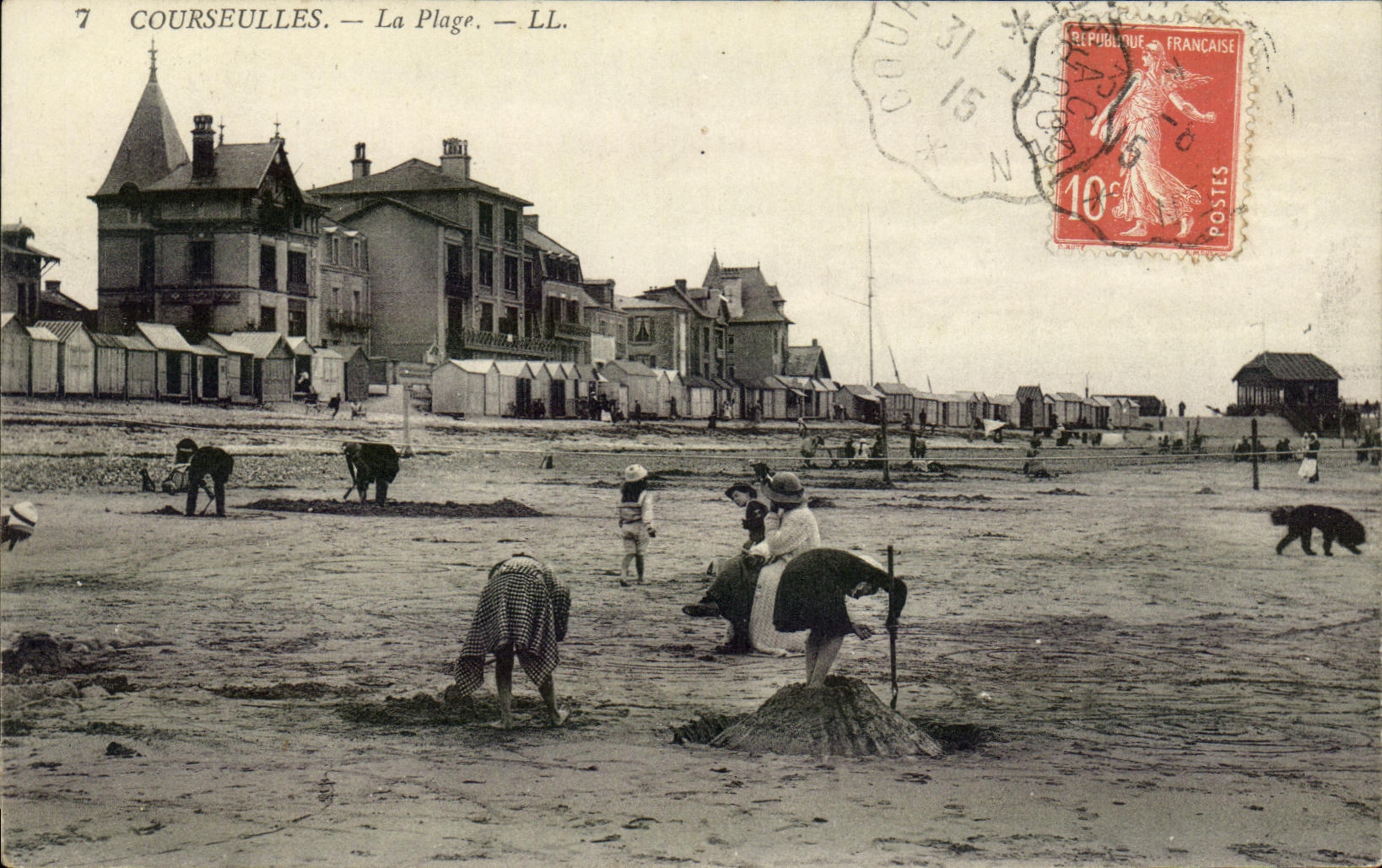 Courseulles-sur-Mer — Der Strand — LL. — Verlag LL.