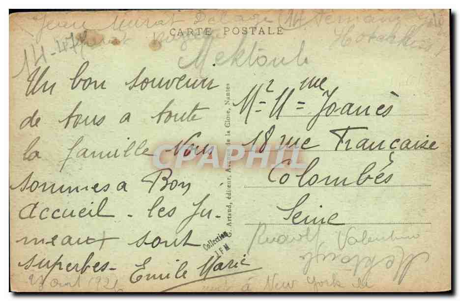 Courseulles-sur-Mer — Le Pont de Graye sur la Seuilles — éditeur J. Artaud, série 124 — Reverso