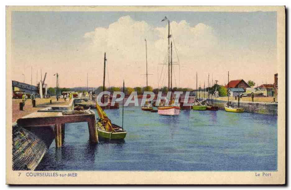COURSEULLES-sur-MER — Der Hafen — Verlag C. DES ARTS D'ORNE, Nr. 7