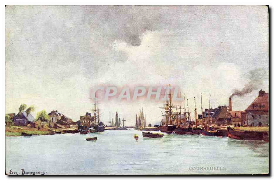 CPA Courseulles Sur Mer Le Port Bateaux