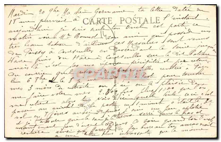 CPA Courseulles Sur Mer L Avant Port Bateaux — Verso