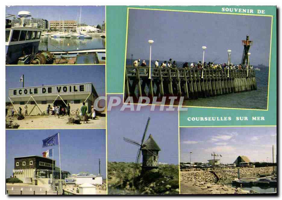 CPM Courseulles Sur Mer Vues Diverses Ecole de voile 