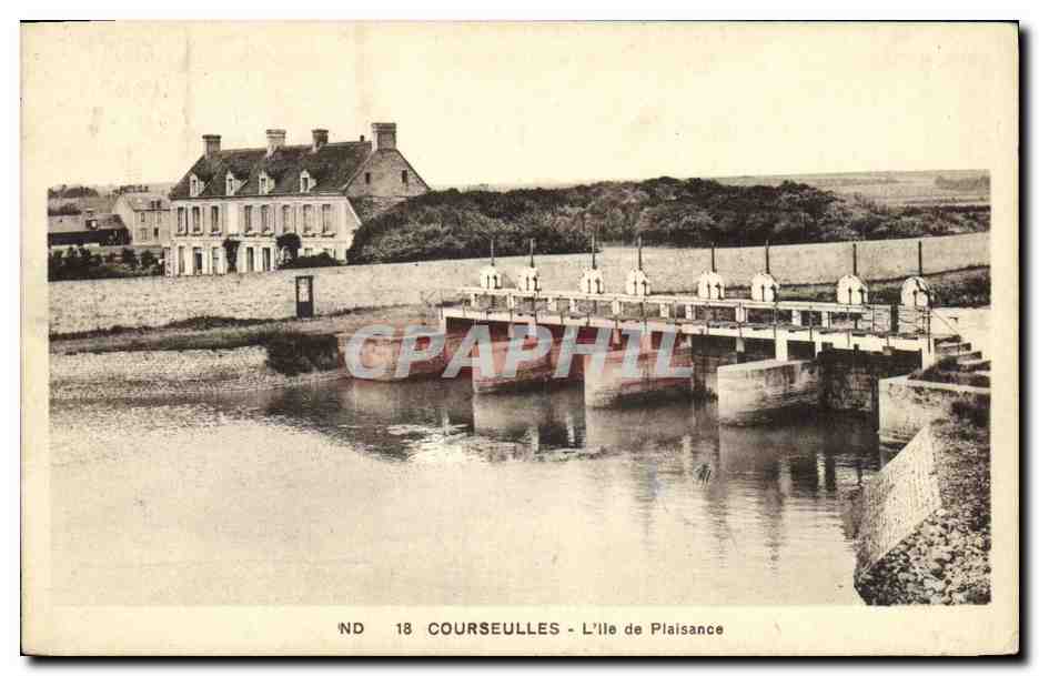 Courseulles - L'île de Plaisance — éditeur : Ch. des Aîns Photographe - Courseulles, n° 18