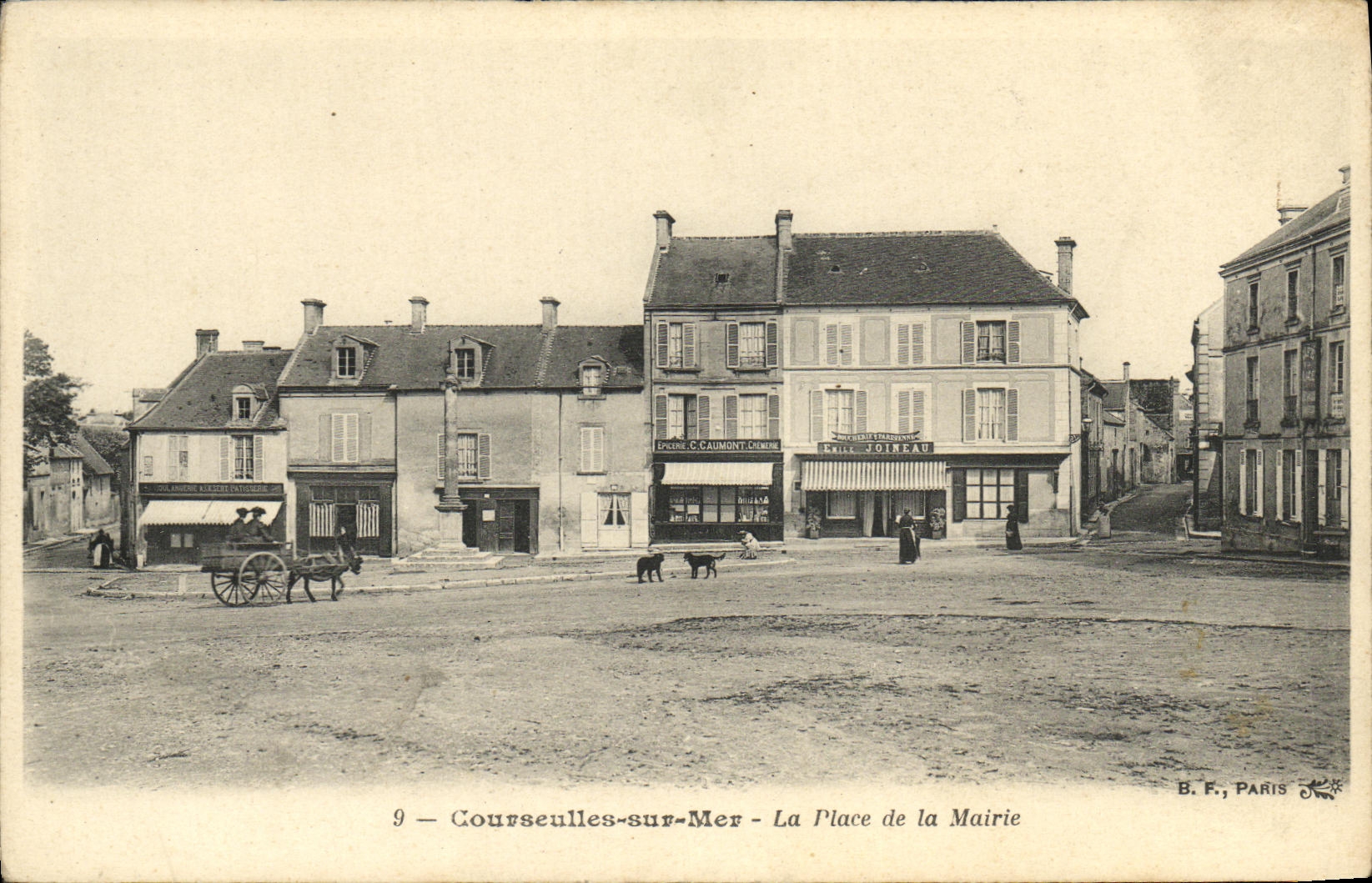 Courselle-sur-Mer — La Place de la Mairie — B.F., Paris, n°9