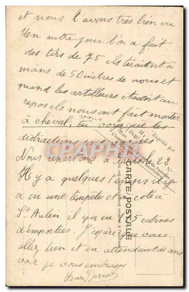 Courseulles — Mühle am Seulles — V.P. Paris Nr. 2 — Rückseite