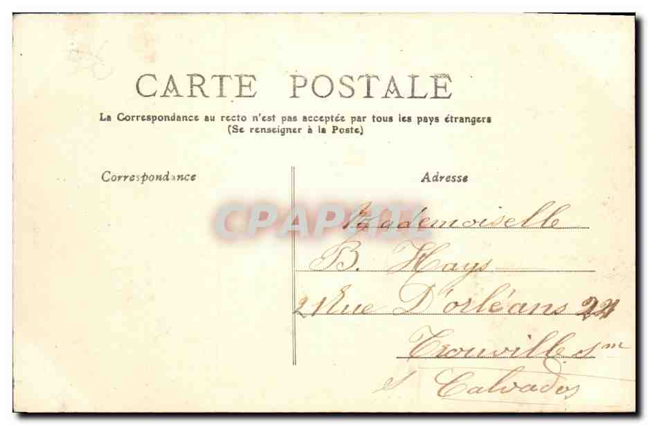 CPA Coureulles Sur Mer le Moulin — Verso