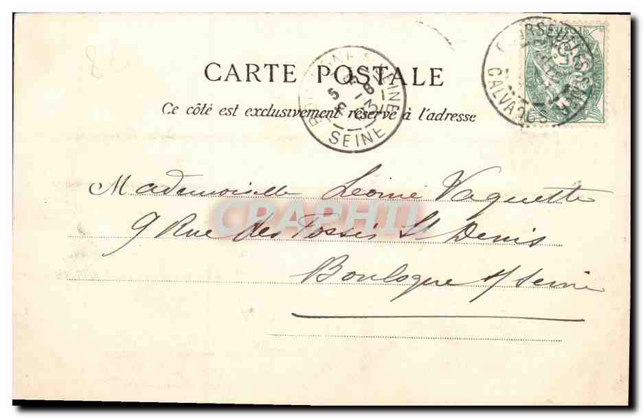 Courseulles-sur-Mer — Rue de la Mer — La C. P. A. - Paris — Reverso