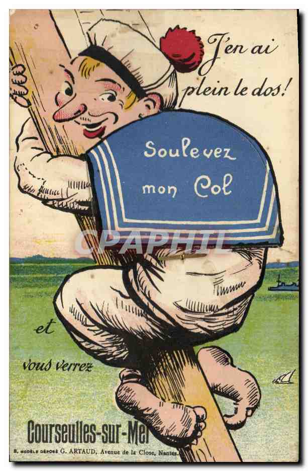 CARTE SYSTEME Courseulles Sur Mer Soulevez mon col Marin