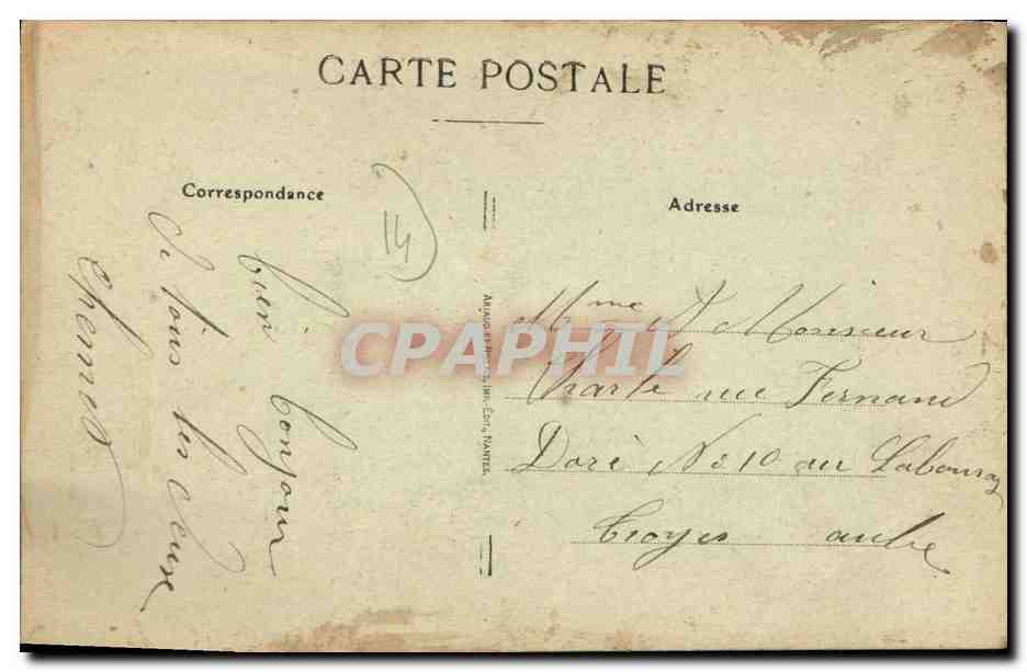 CARTE SYSTEME Courseulles Sur Mer Soulevez mon col Marin — Rückseite