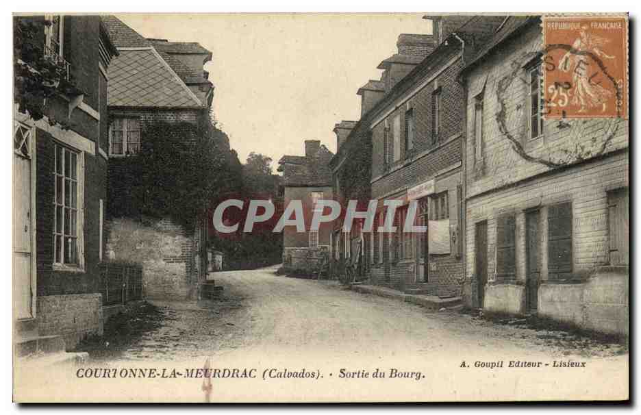 CPA Courtonne La Meurdrac Sortie du Bourg