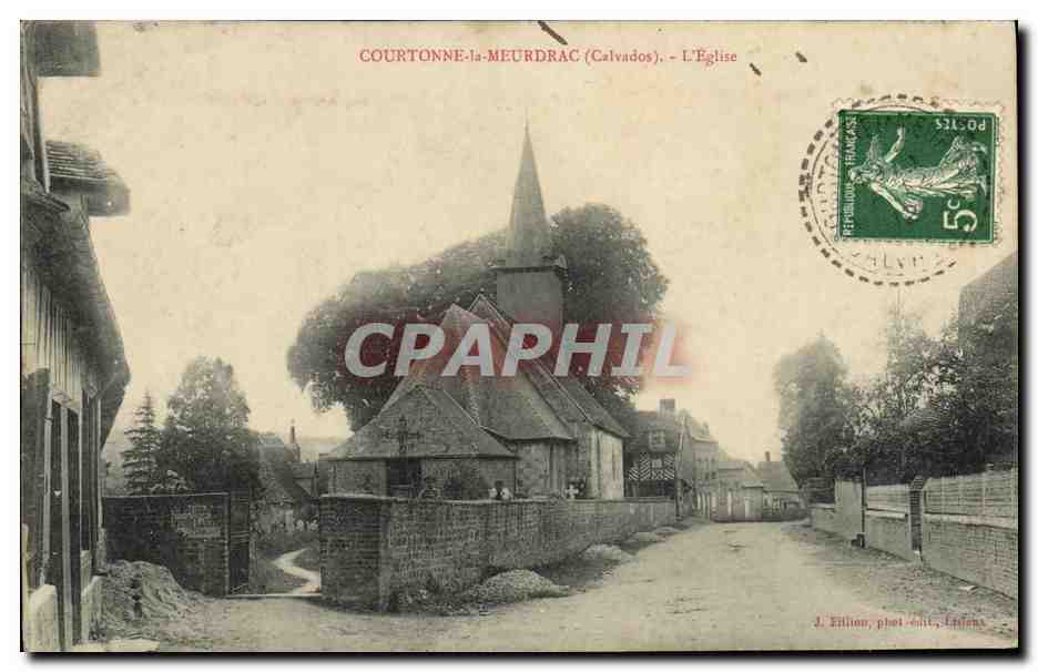 CPA Courtonne La Meurdrac L Eglise