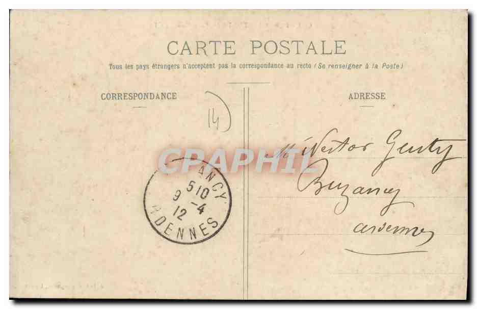 CPA Courtonne La Meurdrac L Eglise — Rückseite