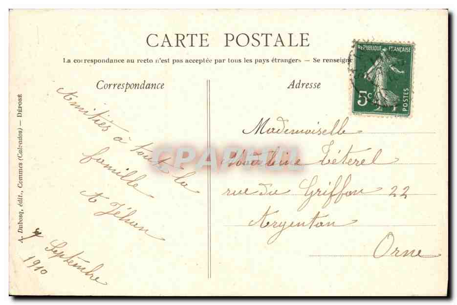 CPA Chateaux du Calvados Creully Vue prise des remparts — Verso