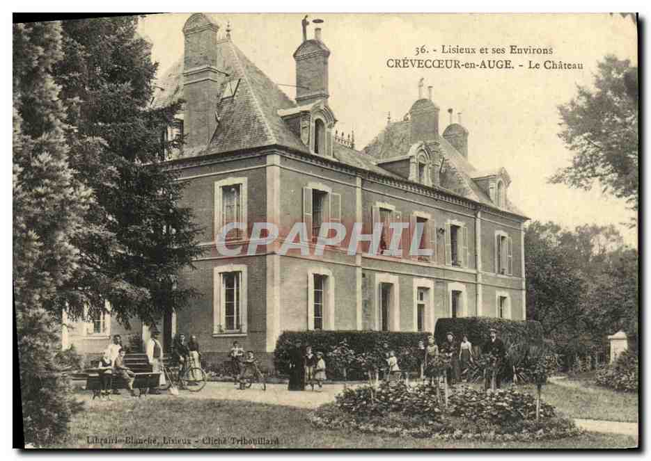 CPA Crevecoeur en Auge Le Chateau animee 