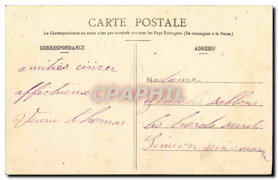 CPA Crevecoeur en Auge Le Chateau animee  — Verso