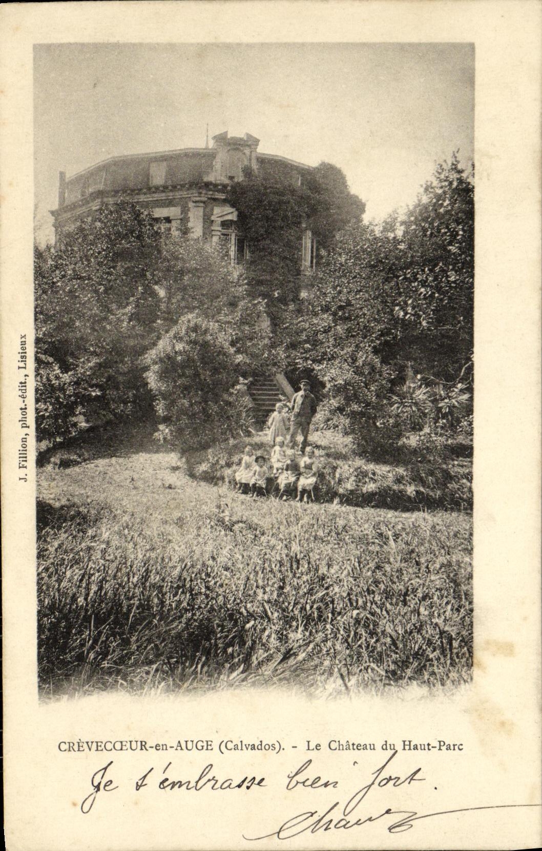 Crèveceur-en-Auge (Calvados) — Le Château du Haut-Parc — J. Fillion, phot.-édit., Lisieux