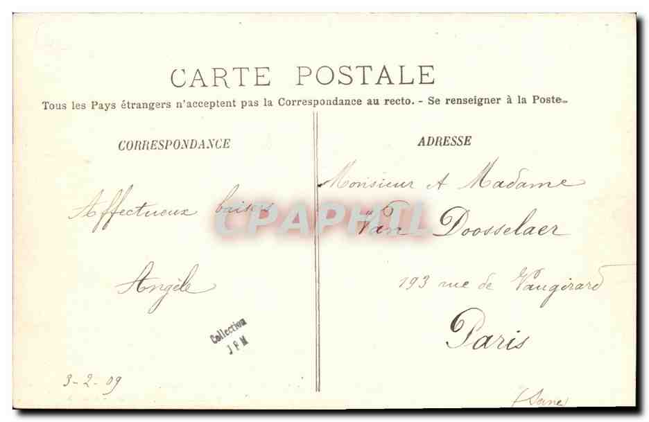 CPA Courtelles Le Deversoir et la Scierie de Crevecoeur  — Verso
