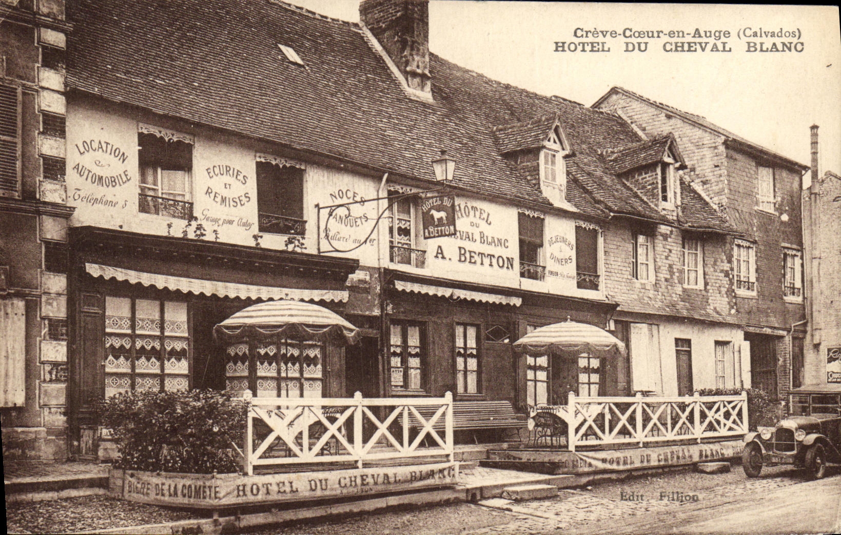 Crève-Cœur-en-Auge (Calvados) — Hôtel du Cheval Blanc — Édit. Fillion