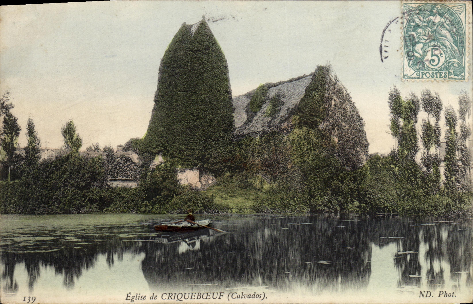 CPA Eglise de Cricqueboeuf - Recto