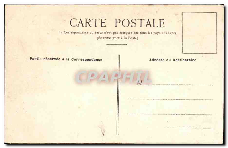 Criqueville-en-Auge (Calvados) — Das Schloss, Bahnhof Dozulé-Putot — Verlag nicht sichtbar — Rückseite
