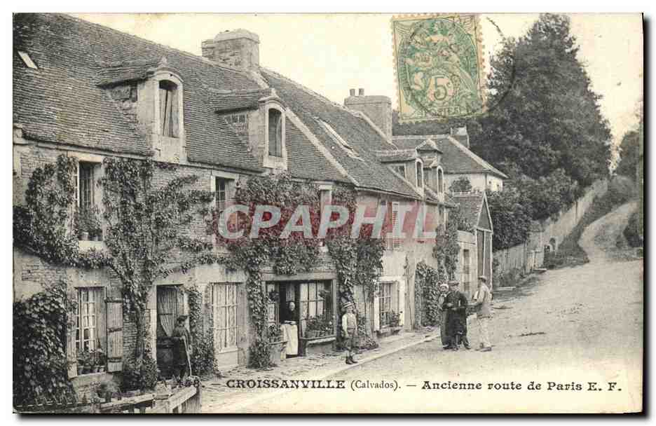 Croissanville (Calvados) — Ancienne route de Paris E.F. — éditeur A.68