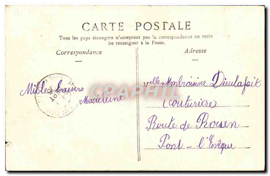 CPA Croissanville Chateau de la Chapelle — Reverso