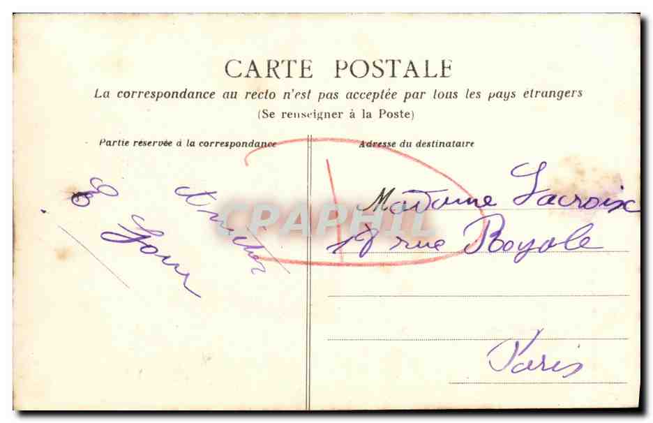 CPA La Delivrande Vue prise de la Halte — Rückseite