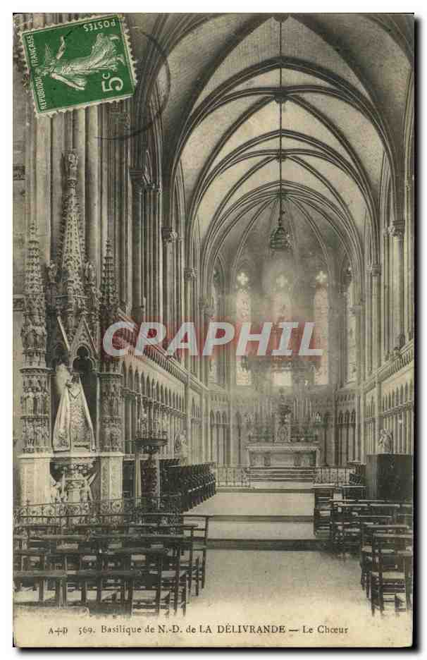 CPA Basilique de N D de la Delivrande Le Choeur
